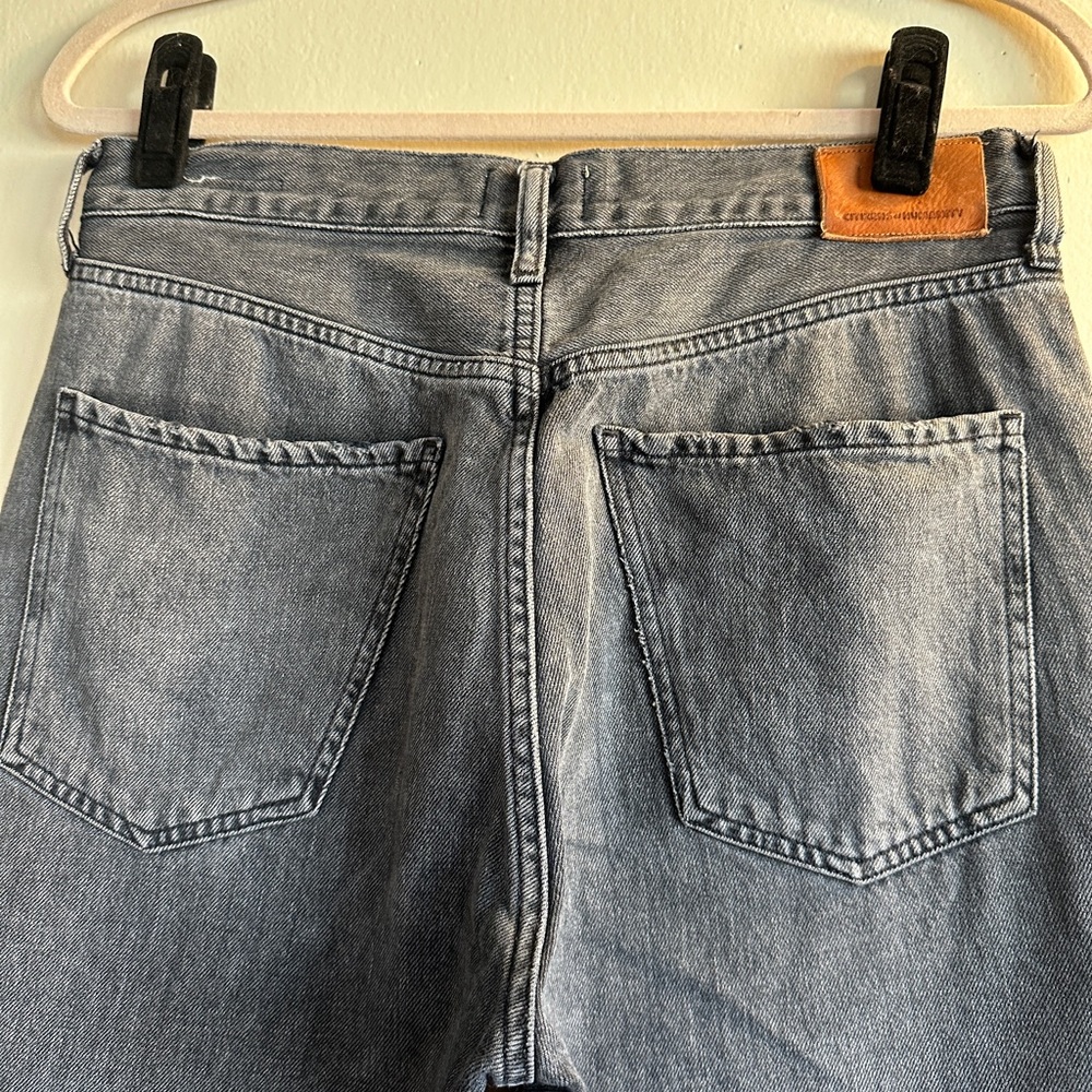 Citizens Of Humanity Daphne Crop Dark Gray Relaxed Jeans - Picture 7 of 7